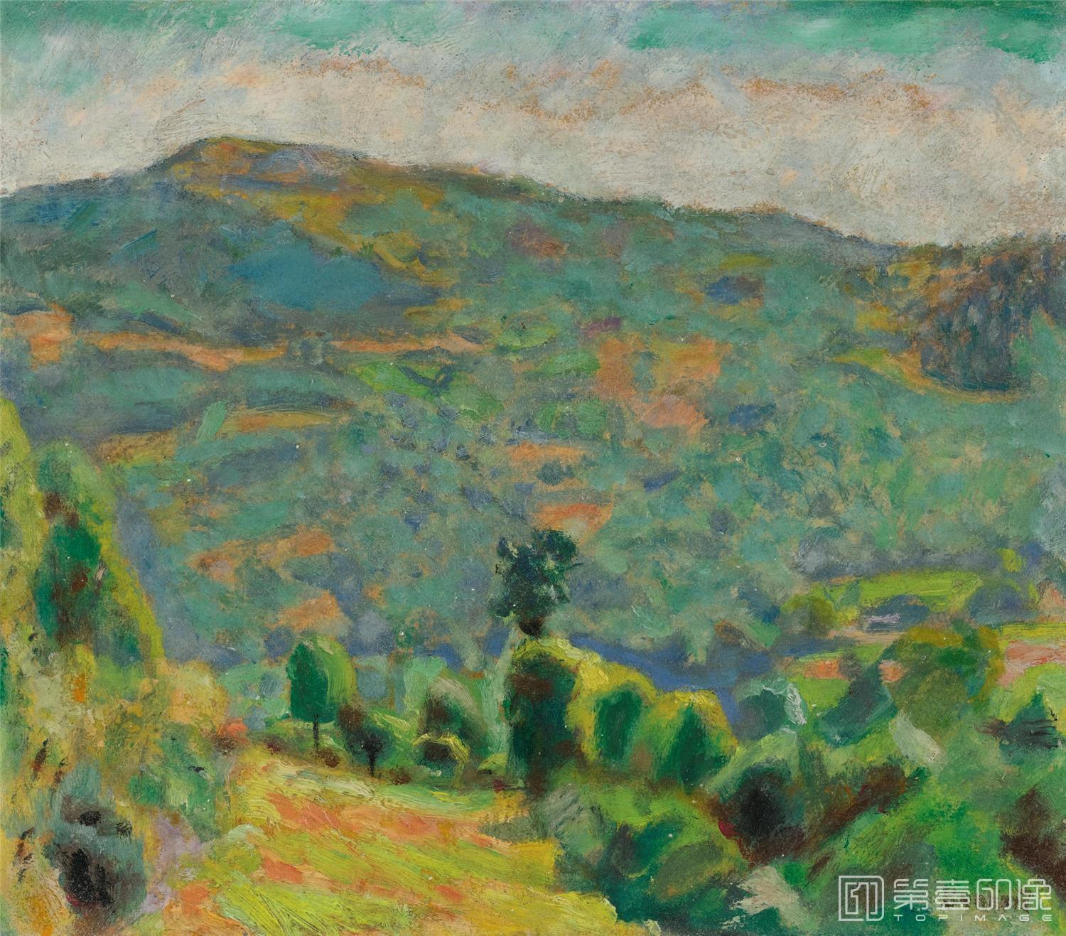 油画-PAYSAGE MONTAGNEUX DU DAUPHINÉ